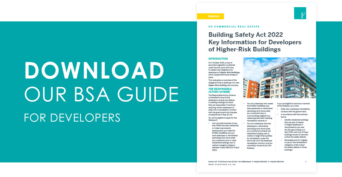 Building Safety Guide - Developers