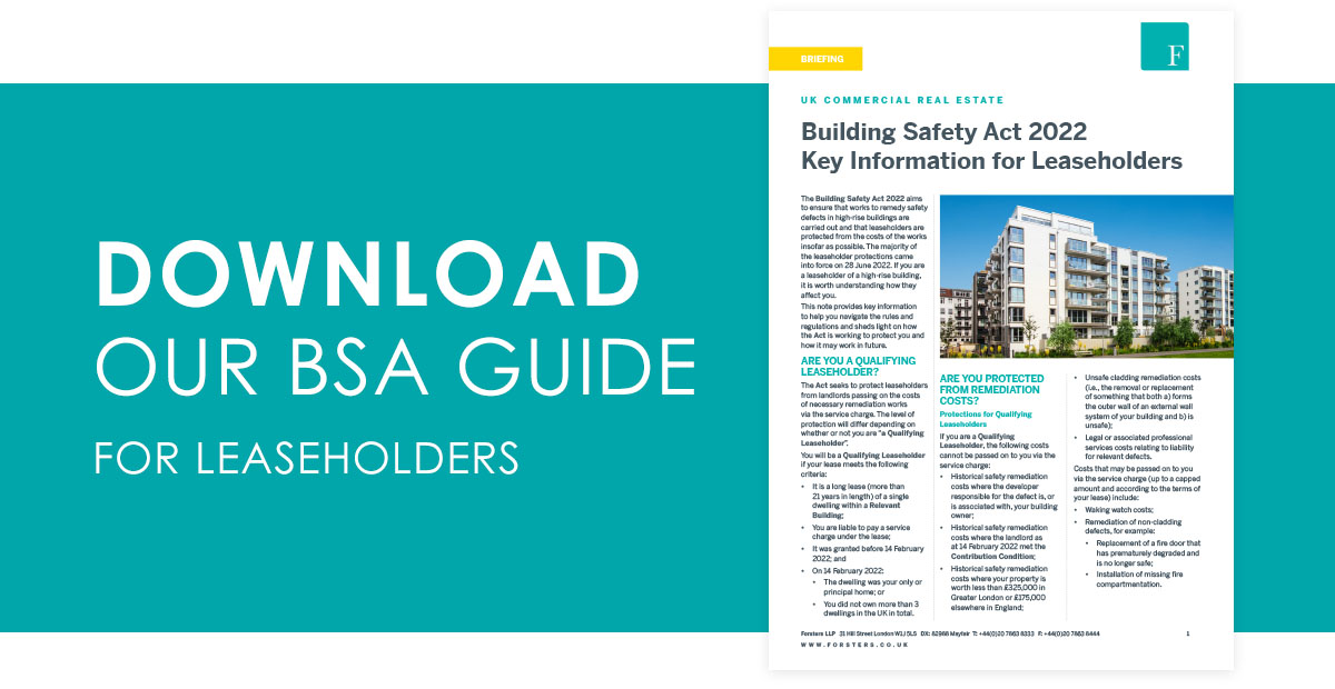 Building Safety Guide - Leaseholders