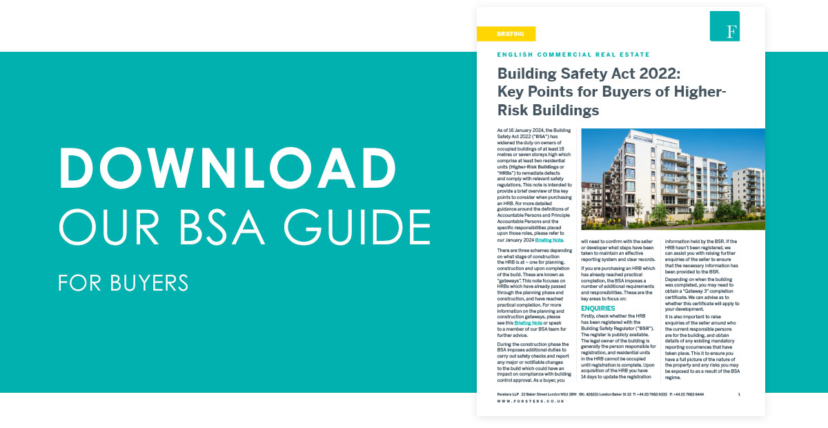 Building Safety Guide - High Risk Buildings