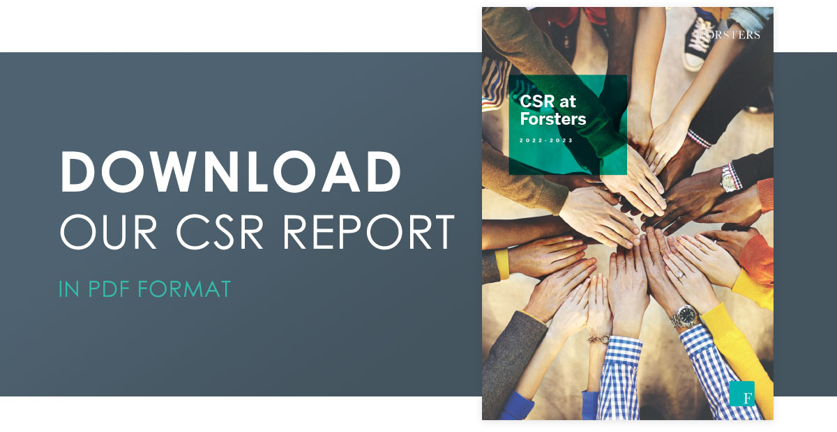 Forsters' CSR Report