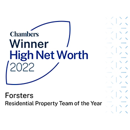 Forsters' Residential Property team wins Chambers HNW 2022