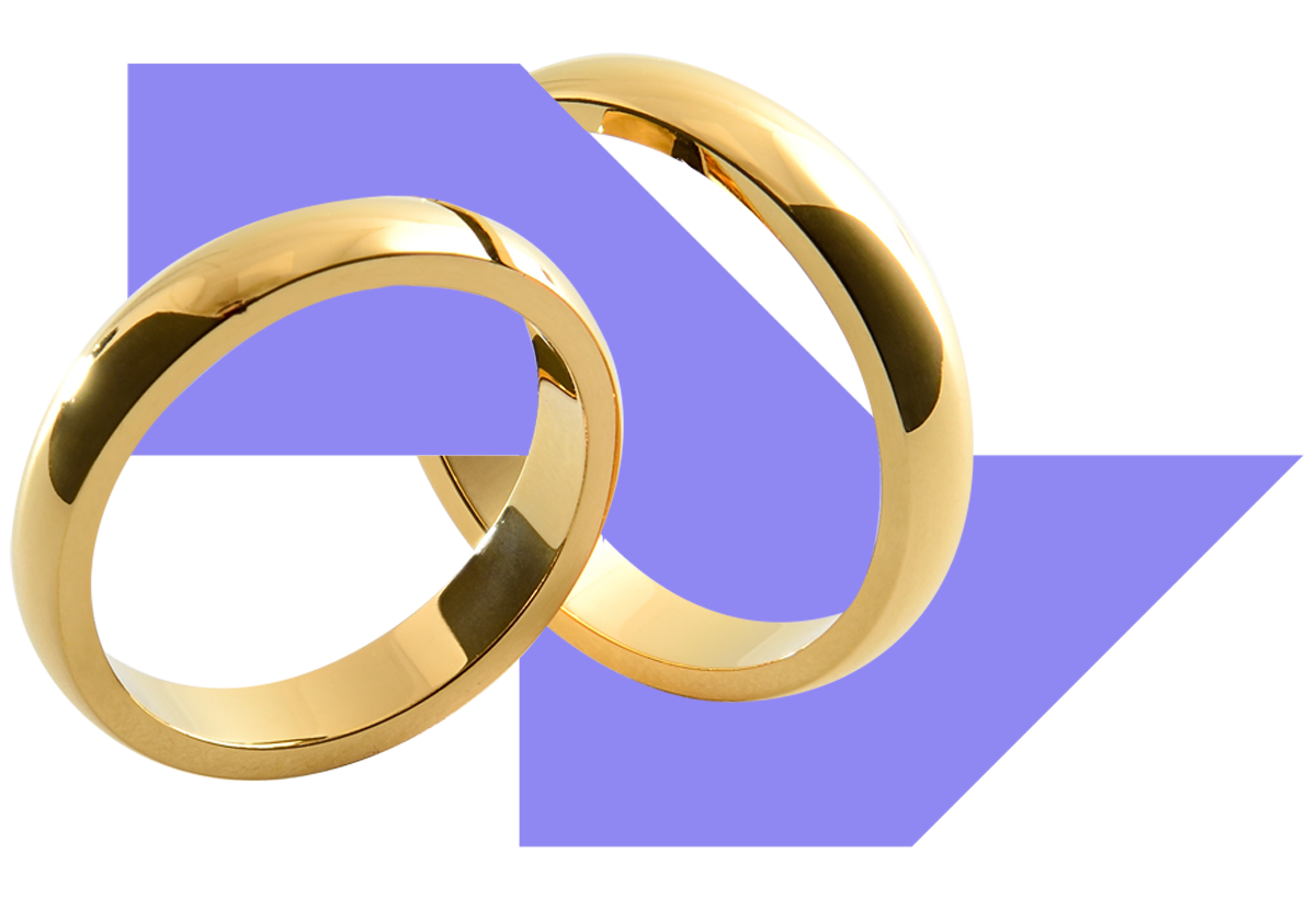 Gold wedding rings