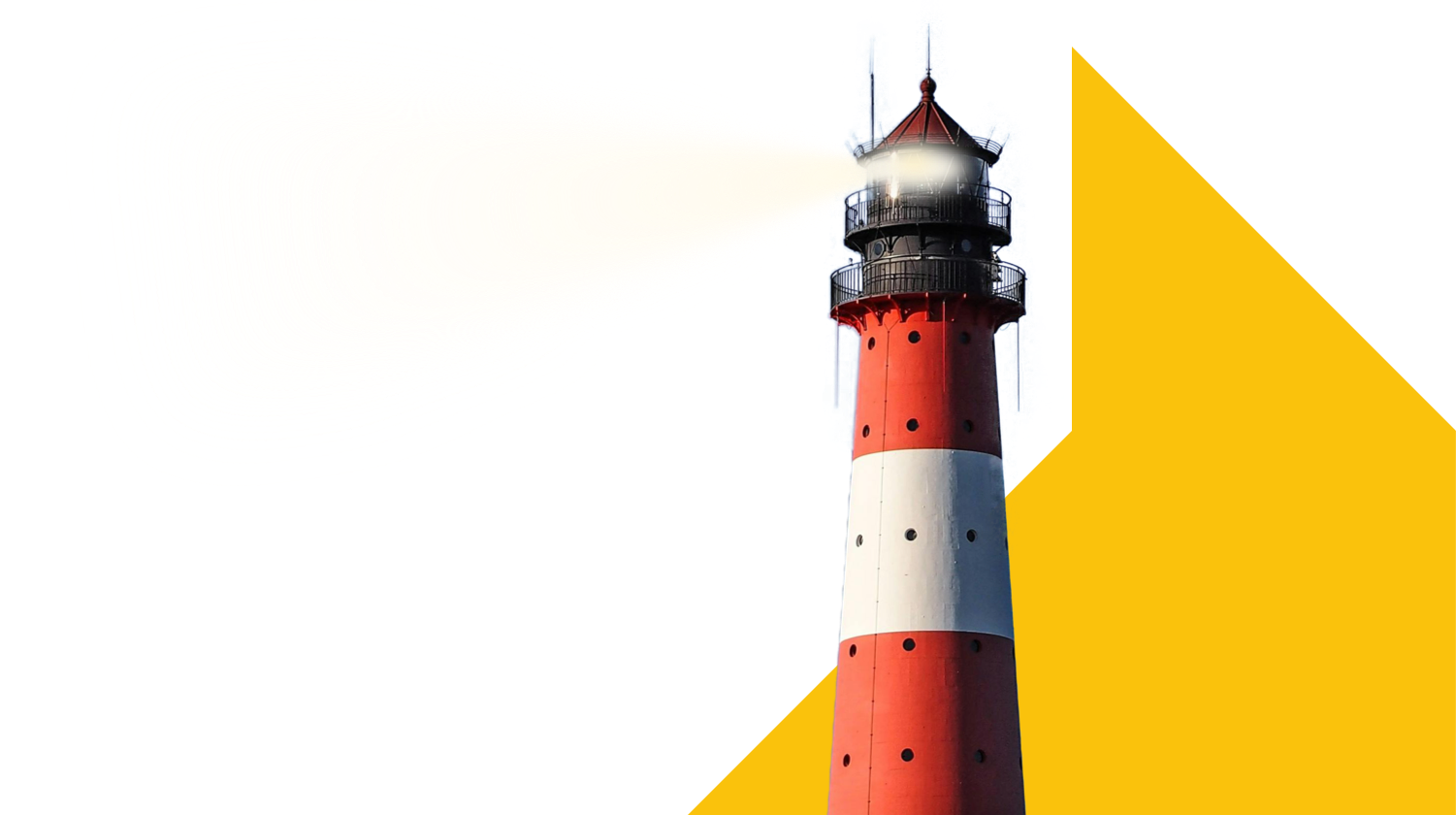 Red and white lighthouse