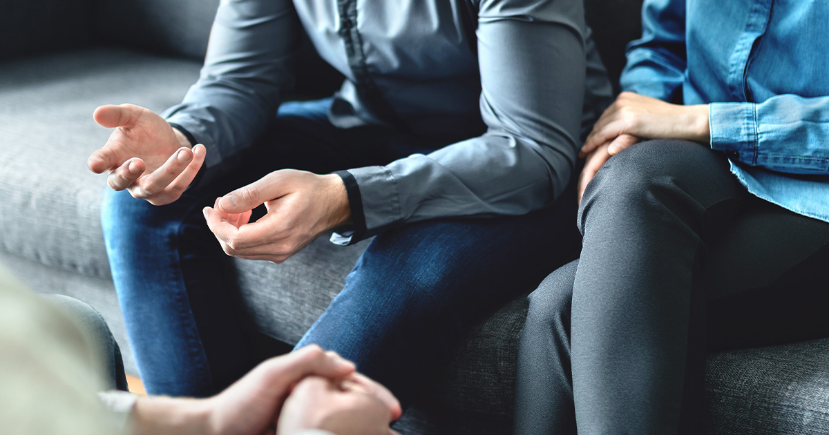 Couple in mediation family law