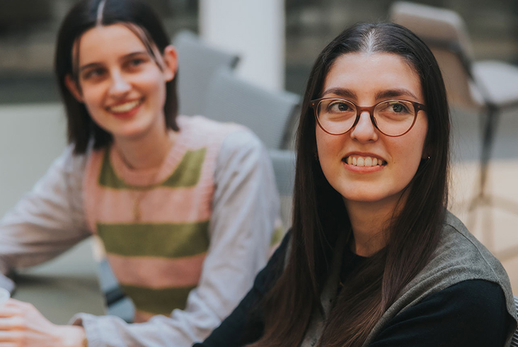 Two trainee solicitors at Forsters